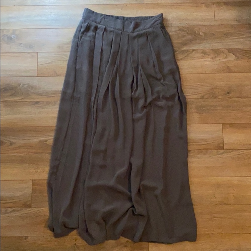 Gray Maxi Skirt